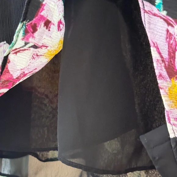 A.L.C. VENETIA TOP Black Floral Blouse - Picture 12 of 13